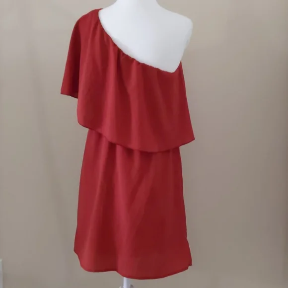 Coveted Closet small burnt orange color dress - Picture 3 of 3